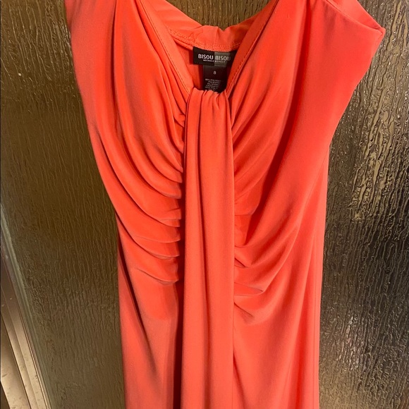 Bisou Bisou Coral Dress - Size 8 Coral Dress - Picture 5 of 5